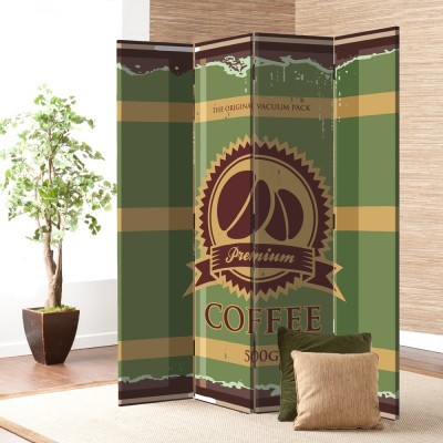 Coffee, Φαγητό & Ποτό, Παραβάν, 80 x 180 εκ. [Δίφυλλο]