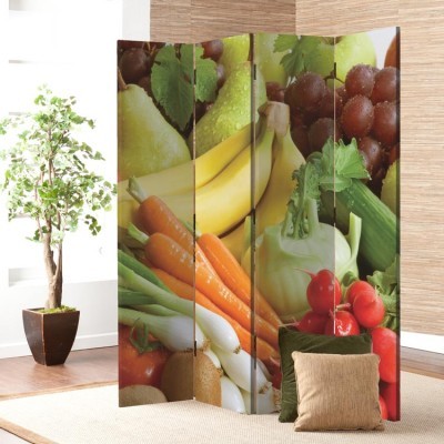 Φρέσκα λαχανικά, Φαγητό & Ποτό, Παραβάν, 80 x 180 εκ. [Δίφυλλο]