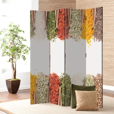 Houseart Διάφορα μπαχαρικά, Φαγητό & Ποτό, Παραβάν, 160 x 180 εκ. [Τετράφυλλο]