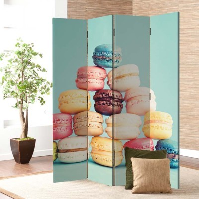 Γαλλικά μακαρόν, Φαγητό & Ποτό, Παραβάν, 80 x 180 εκ. [Δίφυλλο]