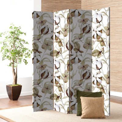 Μπουμπούκια Λουλουδιών, Φόντο, Παραβάν, 80 x 180 εκ. [Δίφυλλο]