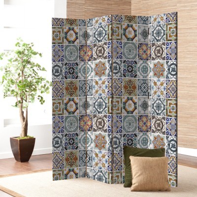 Houseart Πλακάκια Λισαβόνας, Φόντο, Παραβάν, 160 x 180 εκ. [Τετράφυλλο]