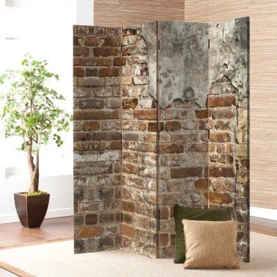 Houseart Τούβλα, Φόντο, Παραβάν, 160 x 180 εκ. [Τετράφυλλο]