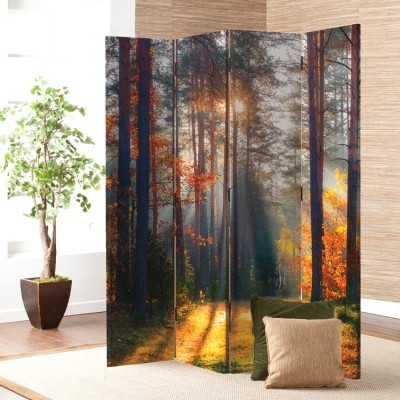 Ηλιοβασίλεμα στο Δάσος, Φύση, Παραβάν, 80 x 180 εκ. [Δίφυλλο]