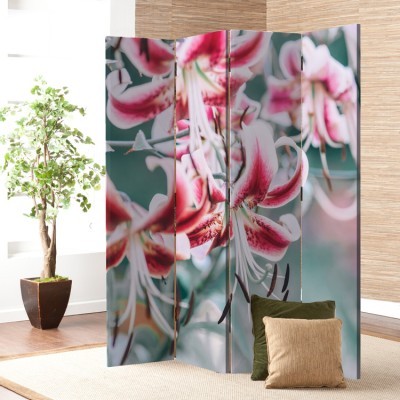 Ανθός λουλουδιών, Φύση, Παραβάν, 80 x 180 εκ. [Δίφυλλο]