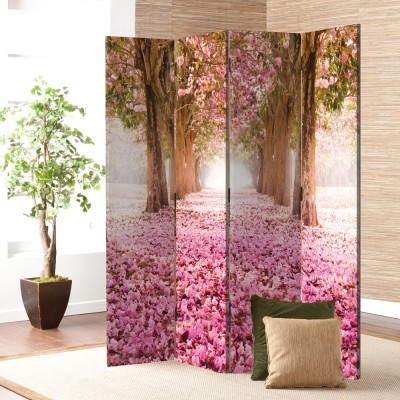 Ροζ Αμυγδαλιές, Φύση, Παραβάν, 80 x 180 εκ. [Δίφυλλο]