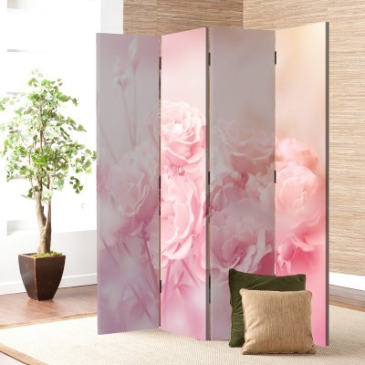 Φρέσκα Τριαντάφυλλα, Φύση, Παραβάν, 80 x 180 εκ. [Δίφυλλο]