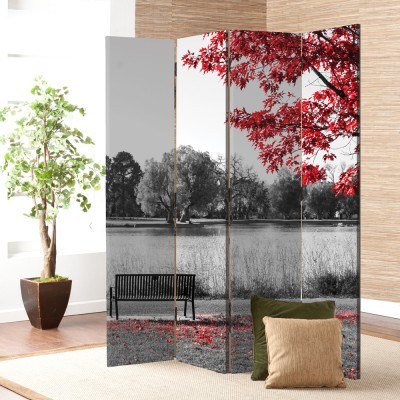 Παγκάκι Κάτω από Δέντρο, Φύση, Παραβάν, 80 x 180 εκ. [Δίφυλλο]