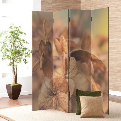 Φθινοπωρινό λουλούδι, Φύση, Παραβάν, 80 x 180 εκ. [Δίφυλλο]