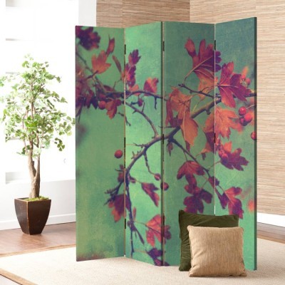 Φθινοπωρινά φύλλα, Φύση, Παραβάν, 80 x 180 εκ. [Δίφυλλο]