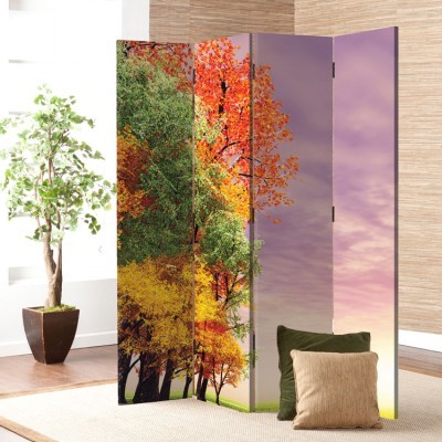 Υπέροχο φθινοπωρινό ηλιοβασίλεμα, Φύση, Παραβάν, 80 x 180 εκ. [Δίφυλλο]