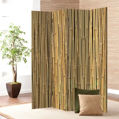 Κίτρινο Μπαμπού, Φύση, Παραβάν, 80 x 180 εκ. [Δίφυλλο]