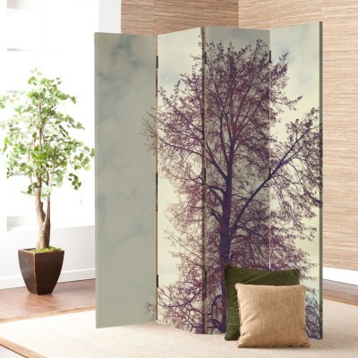 Ανθισμένο δένδρο, Φύση, Παραβάν, 80 x 180 εκ. [Δίφυλλο]