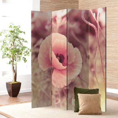 Vintage Παπαρούνα, Φύση, Παραβάν, 80 x 180 εκ. [Δίφυλλο]