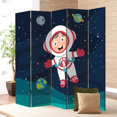 Μικρός Αστροναύτης, Παιδικά, Παραβάν, 80 x 180 εκ. [Δίφυλλο]