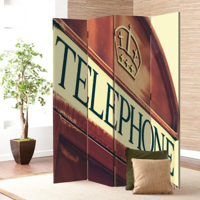 Houseart Telephone, Πόλεις, Παραβάν, 160 x 180 εκ. [Τετράφυλλο]