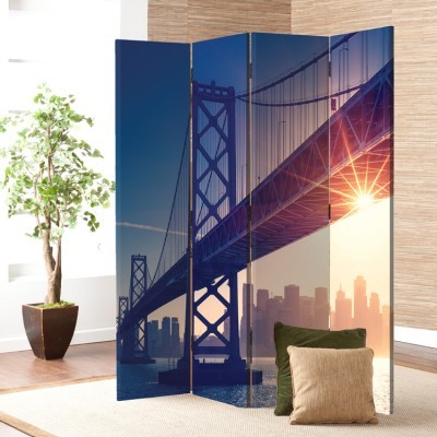 Γέφυρα San Francisco, Πόλεις, Παραβάν, 80 x 180 εκ. [Δίφυλλο]