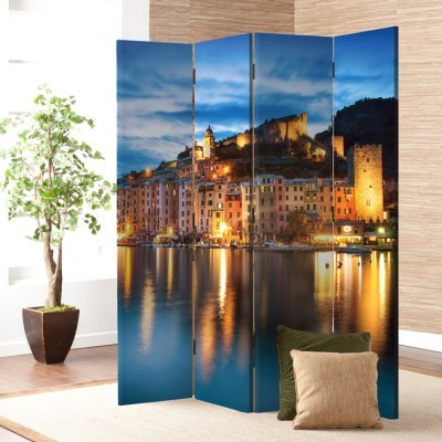 Νυχτερινή Λήψη Πόλης, Πόλεις, Παραβάν, 80 x 180 εκ. [Δίφυλλο]