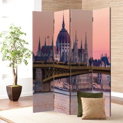 Ηλιοβασίλεμα στη Βουδαπέστη, Πόλεις, Παραβάν, 80 x 180 εκ. [Δίφυλλο]