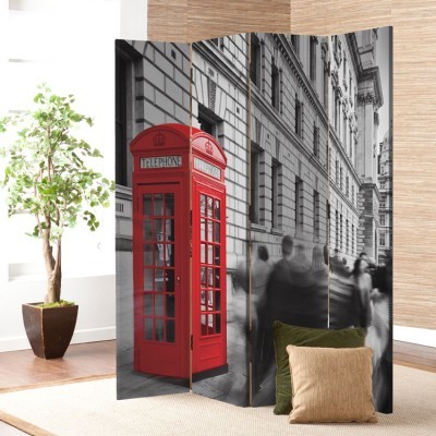 Big Ben, Λονδίνο, Πόλεις, Παραβάν, 80 x 180 εκ. [Δίφυλλο]