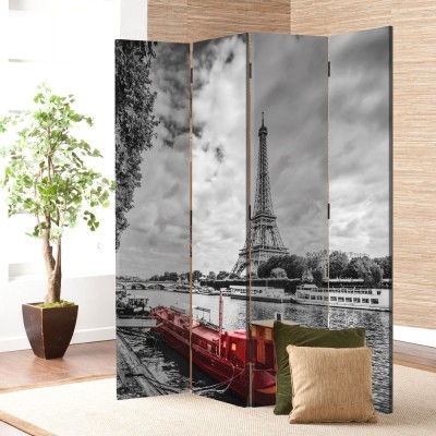 Κόκκινη Βάρκα στο Παρίσι, Πόλεις, Παραβάν, 80 x 180 εκ. [Δίφυλλο]