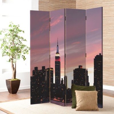 Νέα Υόρκη, Πόλεις, Παραβάν, 80 x 180 εκ. [Δίφυλλο]