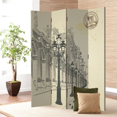 Παλιά πόλη, Πόλεις, Παραβάν, 80 x 180 εκ. [Δίφυλλο]