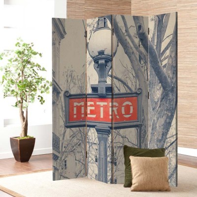 Μετρό στο Παρίσι, Πόλεις, Παραβάν, 80 x 180 εκ. [Δίφυλλο]