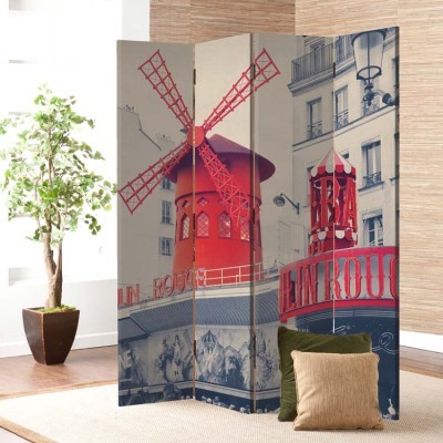 Μουλέν Ρουζ, Πόλεις, Παραβάν, 80 x 180 εκ. [Δίφυλλο]