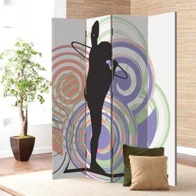 Κορίτσι που χορεύει, Σπορ, Παραβάν, 80 x 180 εκ. [Δίφυλλο]