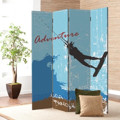 Φόντο kite-surfing, Σπορ, Παραβάν, 80 x 180 εκ. [Δίφυλλο]