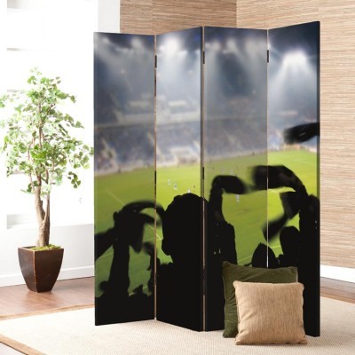 Σιλουέτες οπαδών, Σπορ, Παραβάν, 80 x 180 εκ. [Δίφυλλο]