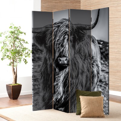 Houseart Highlands Cow, Ζώα, Παραβάν, 160 x 180 εκ. [Τετράφυλλο]