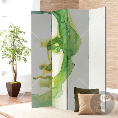 Πορτραίτο, Ζωγραφική, Παραβάν, 80 x 180 εκ. [Δίφυλλο]