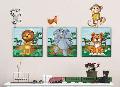 Houseart - ΣΗΜΑΝΤΙΚΟ: Σε περίπτωση διαφοράς τιμής από το κατάστημα ισχύει παντα και μόνο η τιμή του καταστήματος Ζώα της ζούγκλας, Παιδικά, Πίνακες και αυτοκόλλητα, 136