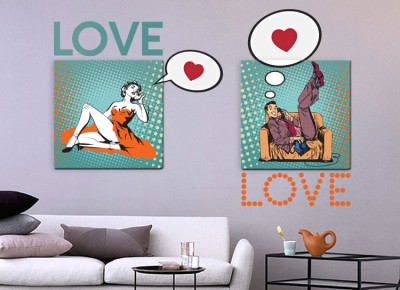 Houseart Ρετρό, Διάφορα, Πίνακες και αυτοκόλλητα, 79x55