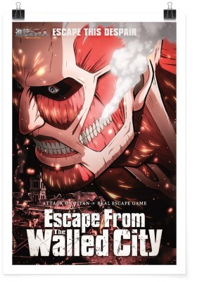 Houseart Escape from the walled city - Attack on Titan, Anime, Πόστερ, 15 x 20 εκ.