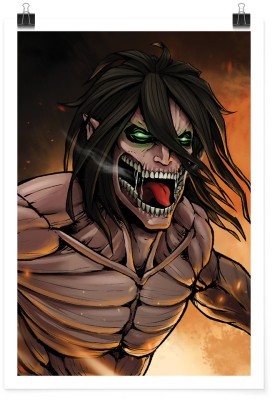 Eren Yeager Titan - Attack on Titan, Anime, Πόστερ, 15 x 20 εκ.