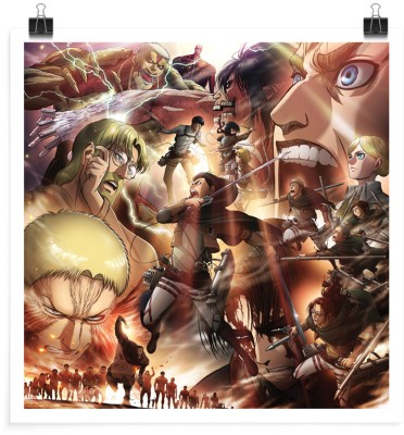 Attack on Titan Characters, Anime, Πόστερ, 20 x 20 εκ.