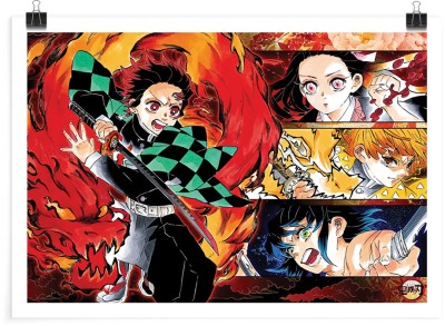 Tanjiro, Zenitsu, Nezuko, Inosuke - Demon Slayer, Anime, Πόστερ, 20 x 15 εκ.