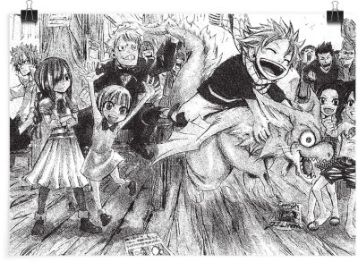 Manga Fairy tail, Anime, Πόστερ, 20 x 15 εκ.