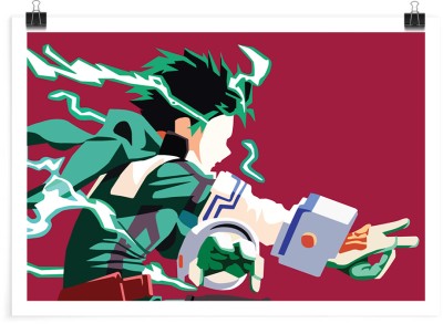 Izuku Midoriya σε κόκκινο background – My Hero Academia, Anime, Πόστερ, 30 x 20 εκ.