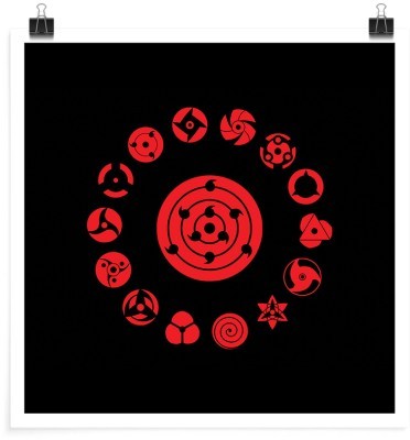 Sharingan Eyes - Naruto & Boruto, Anime, Πόστερ, 20 x 20 εκ.