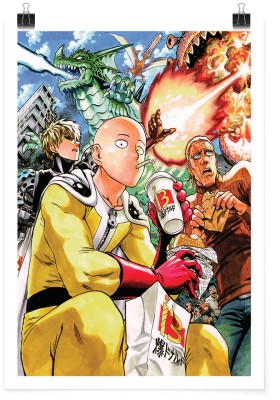 Houseart Saitama, Genos and King - One Punch Man, Anime, Πόστερ, 15 x 20 εκ.