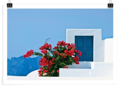 Houseart Λουλούδια στο νησί, Ελλάδα, Πόστερ, 20 x 15 εκ.