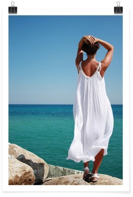 Γυναίκα στο νησί, Ελλάδα, Πόστερ, 15 x 20 εκ.