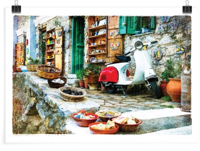 Houseart Καλαθάκια στα σοκάκια, Ελλάδα, Πόστερ, 20 x 15 εκ.