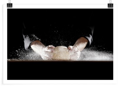 Houseart Μάγειρας πλάθει το ζυμάρι, Φαγητό, Πόστερ, 20 x 15 εκ.