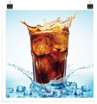 Houseart Ποτήρι με coca-cola, Φαγητό, Πόστερ, 20 x 20 εκ.
