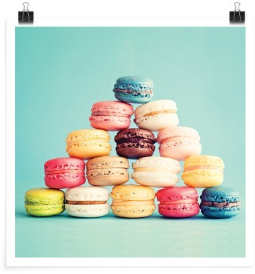 Χρωματιστά Μακαρόν, Φαγητό, Πόστερ, 20 x 20 εκ.
